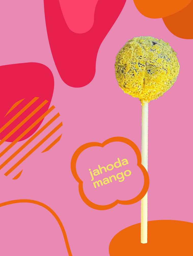 Sweet Pop Jahoda - Mango raw lízatko 30g