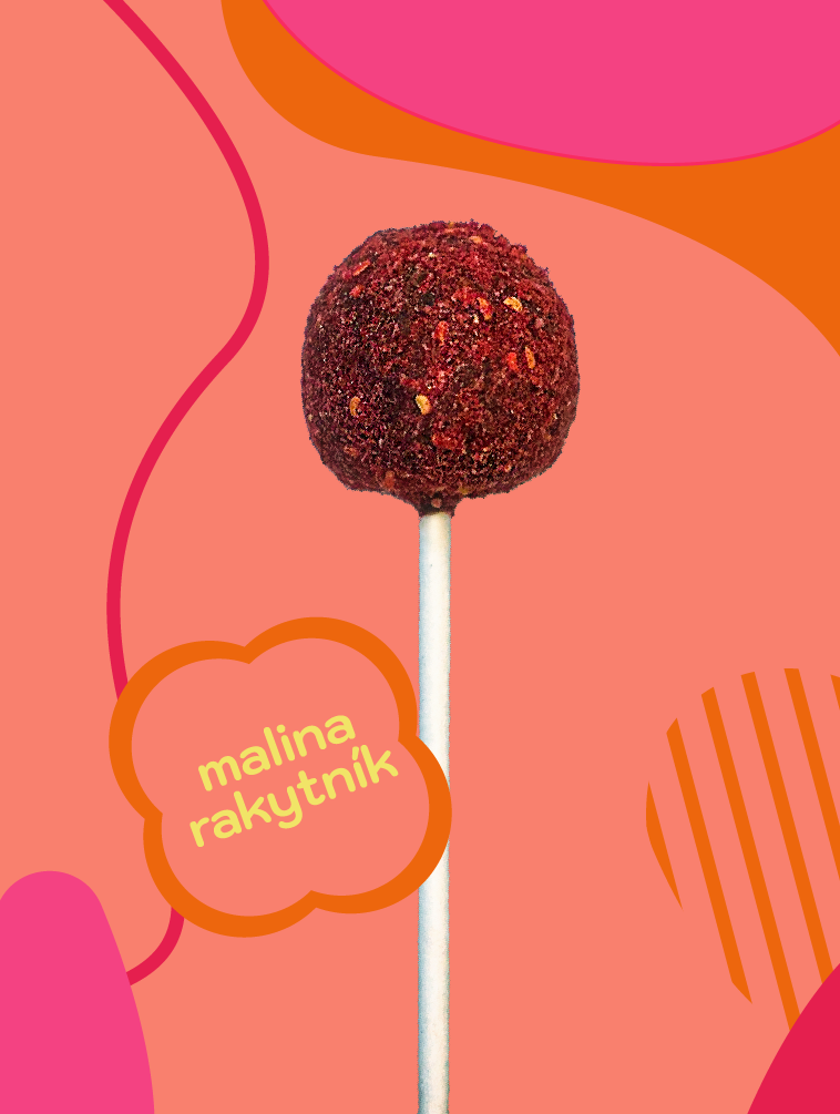 Sweet Pop malina rakytník raw lízatko 30g