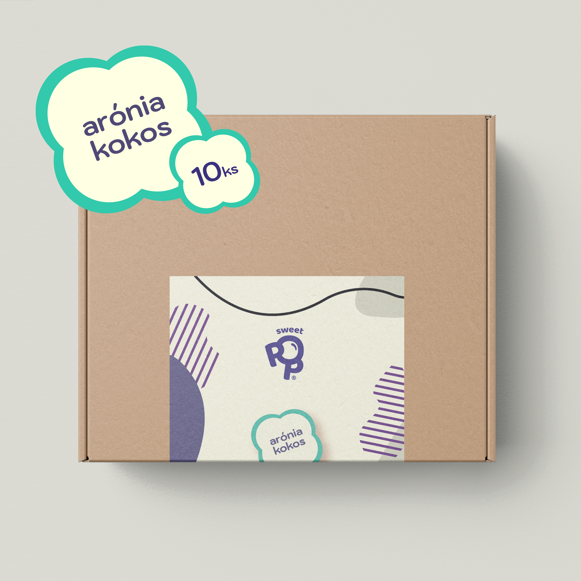 Sweet box Arónia - Kokos 10ks raw lízatiek