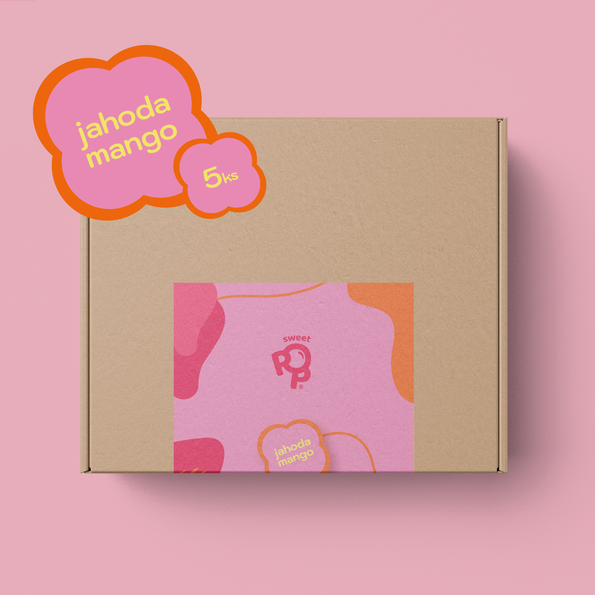 Sweet Box Jahoda - Mango 5ks raw lízatiek