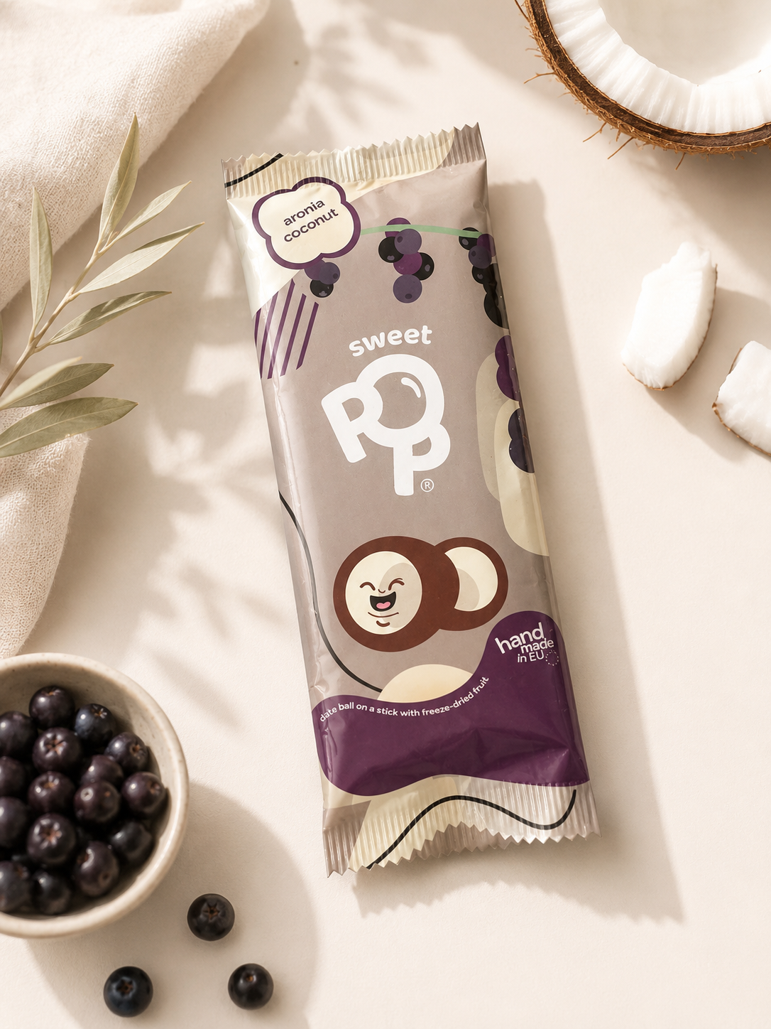 Sweet Pop Arónia - Kokos raw lízatko 30g