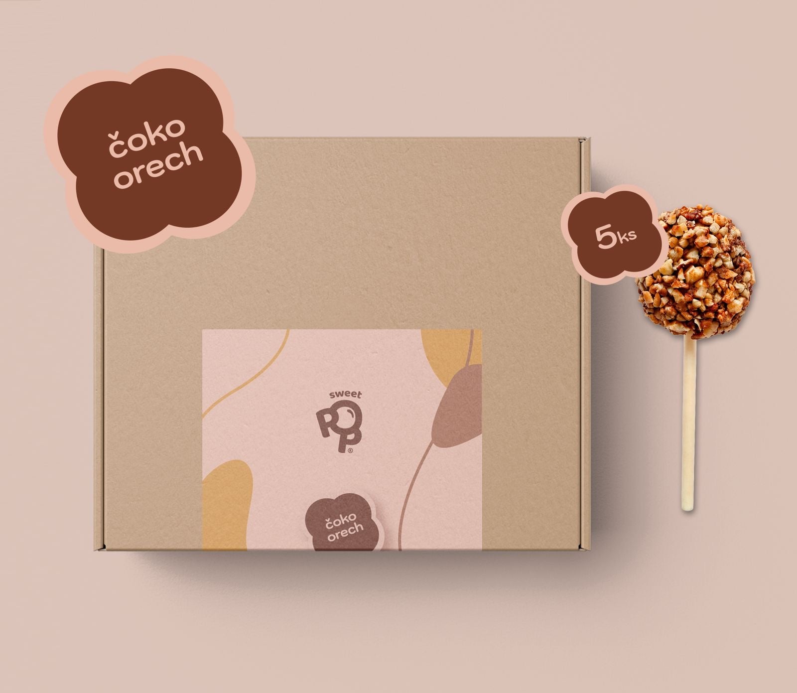 5 KS SweetPop RAW lízatká z datlí – čoko & lieskový orech