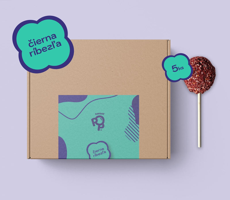 5 KS SweetPop RAW lízatká z datlí – čierna ríbezľa