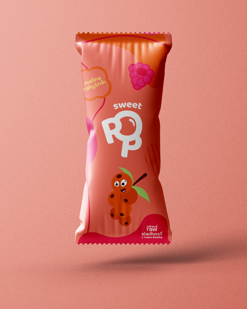 Sweet Pop Malina - Rakytník. Ovocná chuť, ktorá ukazuje, že sladké môže byť aj z reálnych surovín.