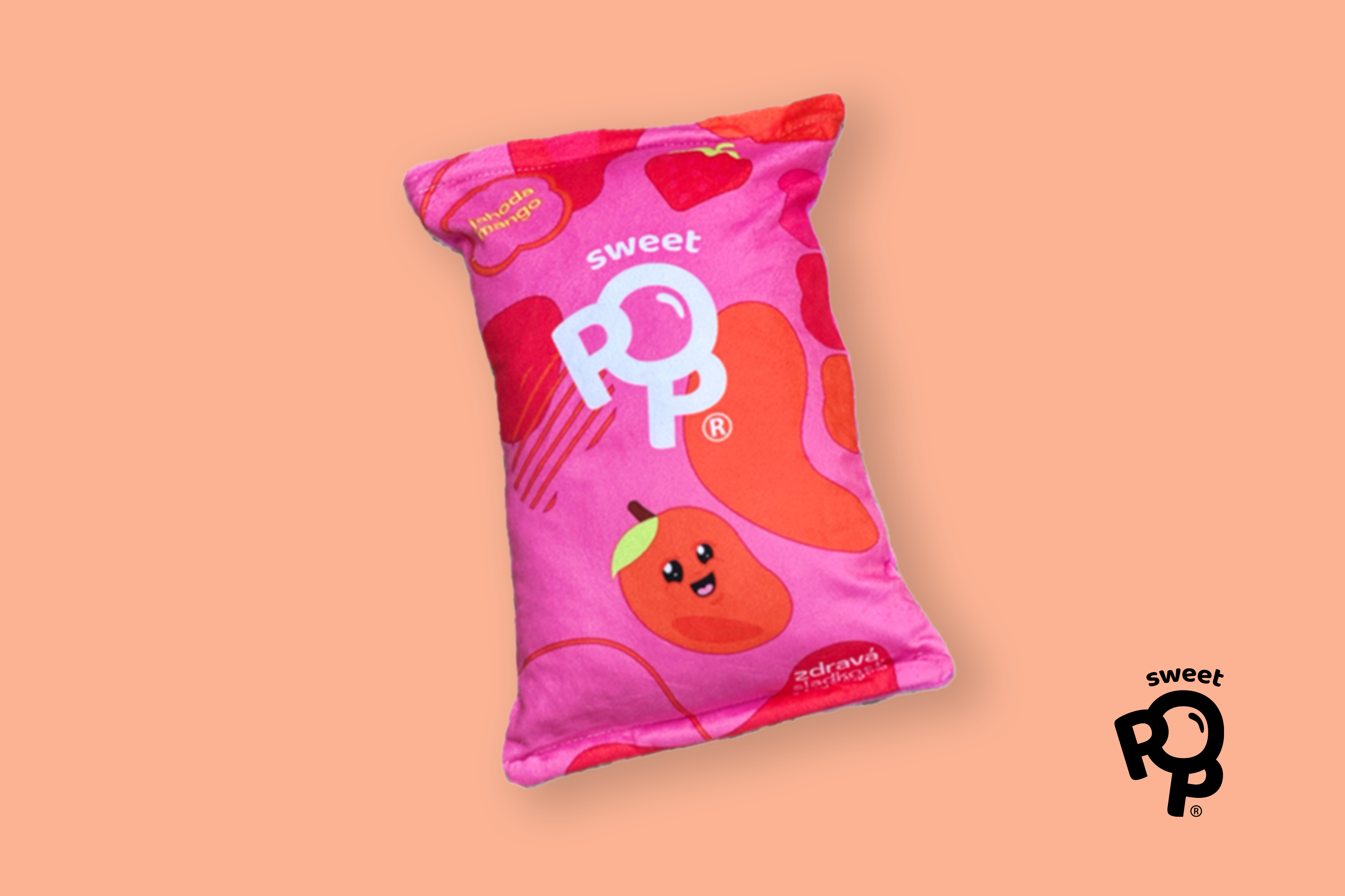 Plyšový vak na zips